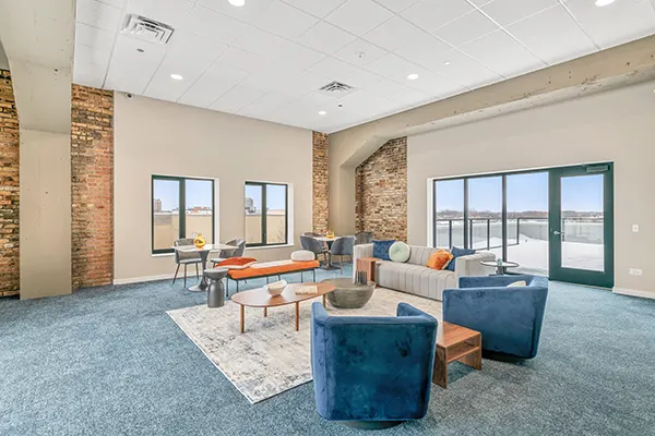 Comfortable communal spaces made to feel like an extension of home