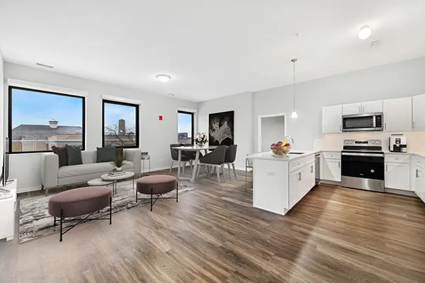 Expansive great room with room to gather and unwind